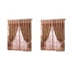 thumbnail image 3 of sweethay Edal Floral peonía patrón tul sala de estar cortinas cenefas ventana 100*250 práctico No.04 2Conjunto, 3 of 6