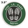 thumbnail image 2 of Go Trekking! At Cho La Pass, Nepal 3.5 Inch Iron Or Sew On Embroidered Fabric Badge Patch Hiking Trails Iconic Series, 2 of 2