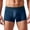 Blue, variant on Men's Boxer Briefs Separate Pouch Solid Color Ice Silk Scrotum Support Underwear Viscose Spandex Stretchy Waistband for Sports Daily All-Day Wear