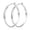 Silver-30mm, variant on VEEDFOFA 14K Gold Plated Hoop Earrings, Hypoallergenic Multi Size Secure Closure Earrings for Women Daily & Gift