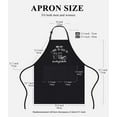 thumbnail image 3 of sidao Baking Baker Apron for Women Mens Sourdough Bread Lover Gift Waterproof Bib for BBQ Kitchen Apron with 2 Pockets, 3 of 5