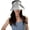 Grey, variant on Open Top Visor Hats for Women Sweet Bow Knot Pleated Wide Brim Sun Caps Summer UV Protection Solid Color Beach Hats 2026