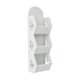 thumbnail image 2 of Estante de Pared para Baño | Organizador de 3 Niveles para Baño/Lavandería | Material: Pvc Blanco | 45 X 10 X 12 Cm | Diseño Que Ahorra Espacio | Ideal para Artículos de Ducha | Incluye Anillas para, 2 of 6