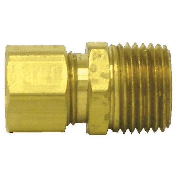 PN 68-6D Male Conn 3/8inTube-1/2inThread (Pack of 1)