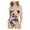 Multi, variant on Juniors' Lace-Up-Side One-Piece Swimsuit Flora-Flauge L