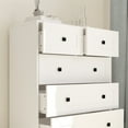 thumbnail image 2 of Nmkwnr 5 Drawers Dresser with Handle, Chest Of Drawer for Living Room, Bedroom, White, 2 of 6