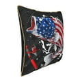 thumbnail image 2 of Kll Largemouth Bass Fish In Usa Decorative Throw Pillow Covers Velvet Soft For Couch Sofa Bedroom Living Room Outdoor -16"X16", 2 of 8