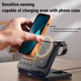 thumbnail image 3 of 15W Wireless Chargers Stand 5 In1 LED Digital Alarm Clock Fast Charging Dock Station, 3 of 4
