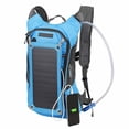 thumbnail image 3 of Mochila multifunción para exteriores con panel solar de 6,5 W y bolsa de agua de 2 l para ciclismo, color negro, 3 of 5