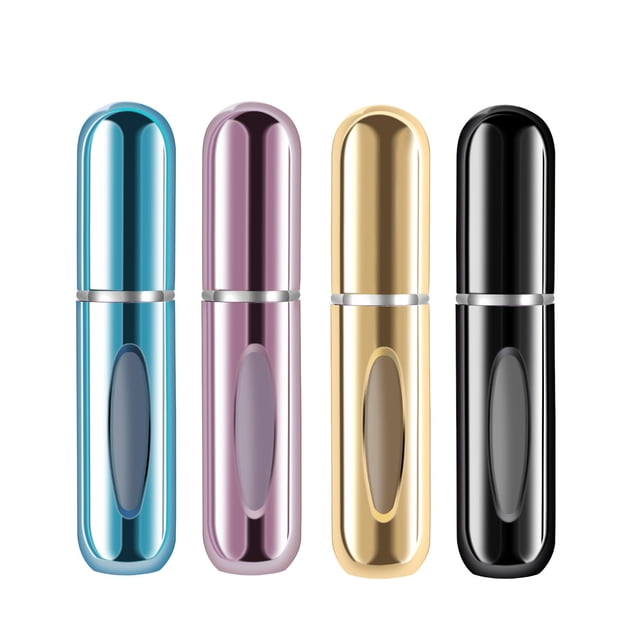 Atomizador de perfume Yamadura Mini recargable de 5 ml (paquete de 4)