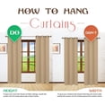 thumbnail image 4 of Karina Semi-Sheer Window Treatments Elegant Grommet Curtain Panels For Any Room (54" W x 63" L, White), 4 of 4