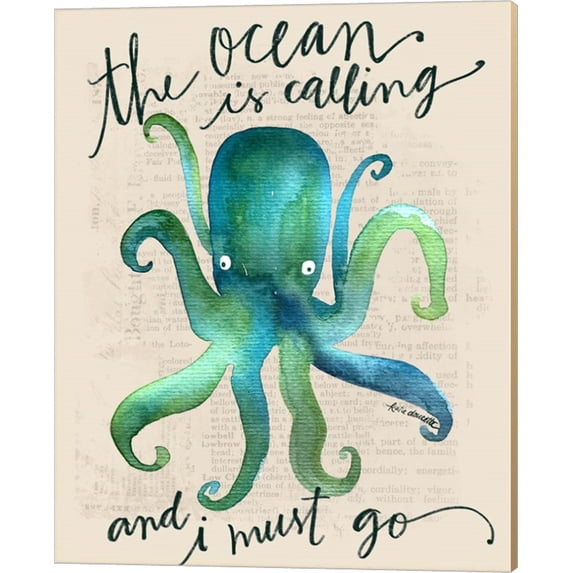 The Ocean is Calling by Katie Doucette, Canvas Wall Art, 16W x 20H