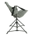 thumbnail image 4 of Leumius 2 Pack Hammock Camping Chair,Oversized Folding Camping Chair with Pillow Cup Holder, Recliner with Carry Bag for Outdoor Travel Lawn Backyard,Gray, 4 of 9