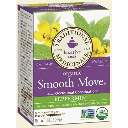 Smooth Move Peppermint Tea Traditional Medicinals 16 Tea Bag