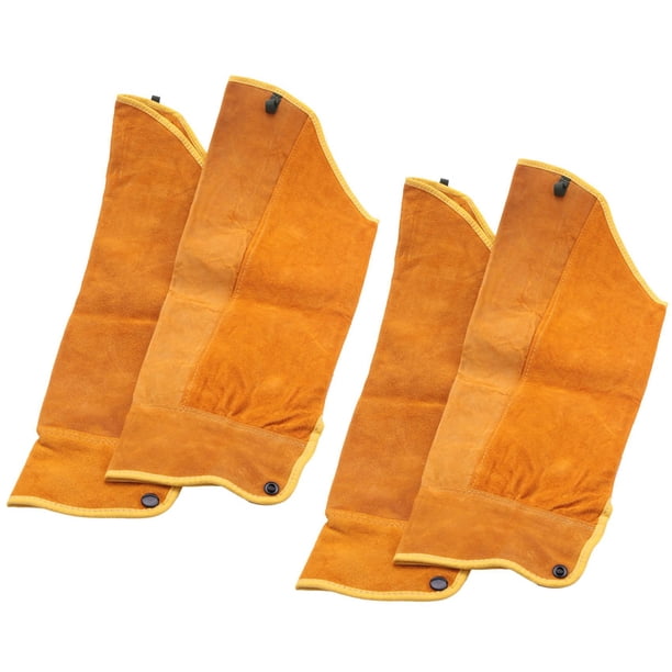 4Pcs 21.6 Pulgadas Mangas de Soldadura de Cuero de Imitación Protectora Herramienta de Manga del Brazo de Calor