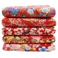 thumbnail image 2 of Conjunto de 5 telas acolchadas cuadradas, paquetes de tela transpirable resistente, estilo japonés para manualidades en el hogar, para hacer tu, 2 of 9