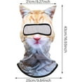 thumbnail image 7 of Cat Ski Mask, 3D Cat Ski Balaclava Sheisty Face Mask with Ears for Bar Ski Halloween Party Outdoor Activities(1pc), 7 of 7