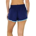 thumbnail image 2 of ToBeInStyle Women's Contrast Waistband Athletic Shorts, 2 of 6