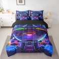 thumbnail image 2 of Manfei Kids Video Game Gamer Twin Bedding Sets 7pcs, Outer Space UFO Planets Bedding Comforter Set, Galaxy Gamepad Sheet Sets, Super Cozy Room Decor, 2 of 8