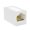 White, variant on Durability Metal Shielded Ethernet Cable Couplers Gold Plated Contacts Highly speed Data Transfer Compatible for Cat6 Cable