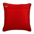 thumbnail image 3 of The HomeCentric Red Pillow Cover Floral Printed Velvet Throw Pillow Cover Pack of 2 14x14 inch (35x35 cm) Pillow Cover Square Velvet Pillow Cover Floral Pillow Contemporary Damask - Gold Charming, 3 of 6
