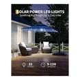 thumbnail image 7 of 10' x 10' Heavy Duty Cantilever Patio Umbrella with LED Lights & Weighted Base, Square Aluminum Offset Umbrella 360-Degree Rotation for Outdoor Decor, Backyard, Deck, Pool, 7 of 7