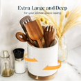 thumbnail image 4 of Soporte para utensilios de cocina DOWAN, giratorio 360°, extra grande, blanco, 4 of 8