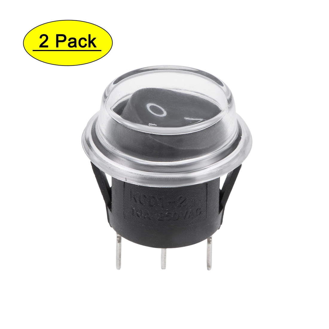 Boat Rocker Switch With Waterproof Case Black Round Toggle Switch for