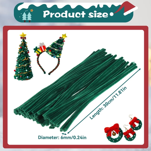 Vogacara 100 unids/set limpiadores de tuberías flexibles y duraderos tallos de chenilla para proyectos de manualidades DIY fáciles Juguetes Educativos