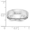 thumbnail image 2 of 14K White Gold Heavy Comfort Fit Fancy Band Ring Size 8, 2 of 5