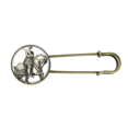 thumbnail image 1 of Broche de Metal antiguo Unbranded Los caballeros medievales de Europa dibujo de linea, 1 of 3