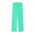 thumbnail image 4 of Fiaer Womens Dressy Pants Work Plus Size Trousers Straight Leg Solid Color Casual Trendy Slacks with Pockets Mint Green L, 4 of 4