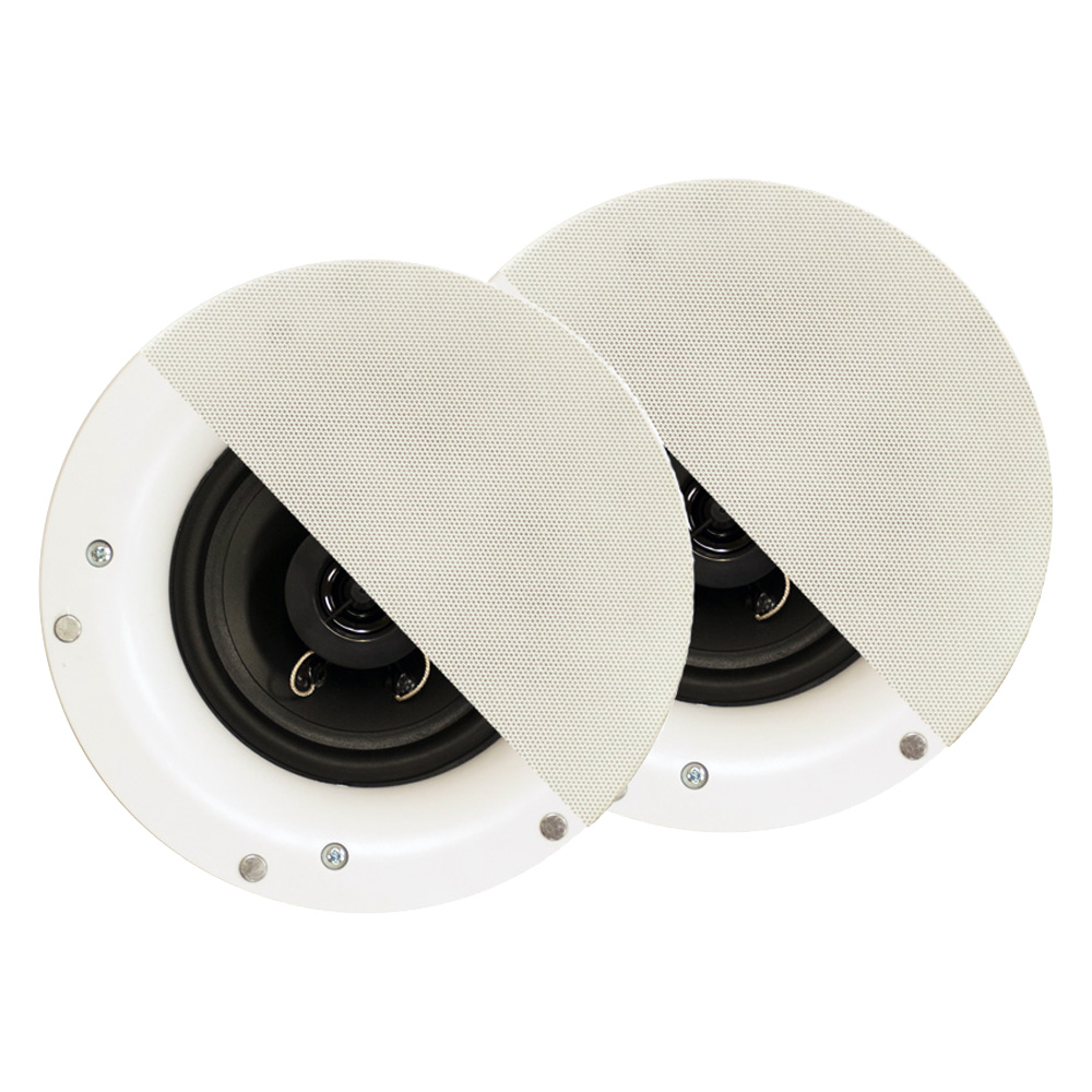 Acoustic Audio R192 Frameless In Ceiling / In Wall Speaker 4 Pair Pack 2 Way Home Theater Surround Speakers - image 4 of 7