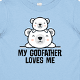 thumbnail image 4 of Inktastic My Godfather Loves Me Godson Bear Boys or Girls Baby T-Shirt, 4 of 5
