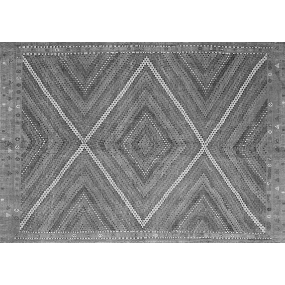 Ahgly Company Indoor Rectangle Southwestern Gray Country Area Rugs, 5' x 8'