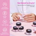 thumbnail image 3 of Kit de uñas Dip Powder con forma de escarabajos, 6 colores: rosa, blanco y morado, 3 of 7