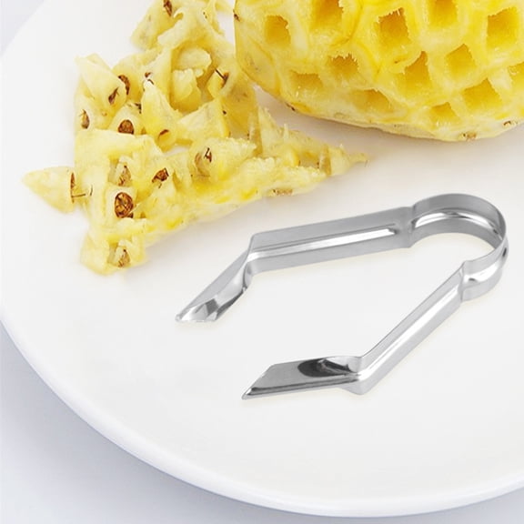 LABSERRON 3Pcs Remover Clip Pineapple Peeling Equipment Stainless Steel Tapered Tip Kitchen Use