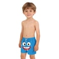 thumbnail image 3 of Xuhomer Summer Swim Trunks for Boys Teens Funny Print Drawstring Elastic Waist Beach Shorts Casual Loose Vacation Bathing Suit 6-15T, 3 of 7