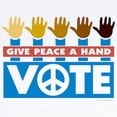 thumbnail image 2 of CafePress - Vote Peace Long Sleeve Infant Bodysuit - Long Sleeve Cotton Baby Bodysuit, 2 of 4