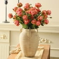 thumbnail image 3 of Ceramic Flower Vase Home Decor - Farmhouse Flower Vases Rustic Vintage Style Aesthetic Modern for Table Living Room Kitchen Bedroom Decoration House Desk Decorative Accessories Gift (Clay), 3 of 14