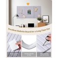thumbnail image 4 of Bulletin Board x cm Decorative Felt PinBoard .cm Thick Foldable Photo Display Board with Self-Adhesive Tape Vision Board for School Home Kitchen Office Walls/Dark Camel, 4 of 7