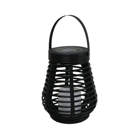 

IMSHIE Solar Lantern Hanging Light Rattan Lantern with Handle Solar Table Lamp with Led Bulb Waterproof Rustic Style Solar Large Light for Patio Garden Wedding Home Decor right