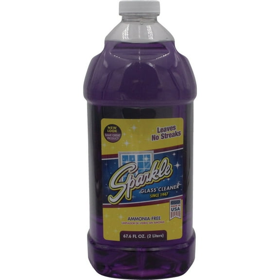A.J. Funk Sparkle Industrial Use Glass & Surface Cleaner - Floral Scent - 67.6 Oz