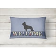 thumbnail image 2 of Carolines Treasures BB5530PW1216 Briard Welcome Canvas Fabric Decorative Pillow, 12H x16W, multicolor, 2 of 3