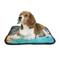 thumbnail image 2 of PKQWTM Paradise Sea Water Summer Hotel House Tropical Beach Pet Dog Cat Bed Pee Pads Mat Cushion Potty Dogsblankets Crate Bed Kennel 14x18 inch, 2 of 3