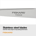 thumbnail image 3 of Tijeras Fiskars Comfort Grip Titanium 8 pulgadas - Gris, 3 of 9