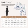 thumbnail image 4 of Pofeuu Sea Animals Print Womens Pajamas Set Long Sleeve Sleepwear Button Down Nightwear Soft Pj Lounge Sets Button Down Pajamas Women-XX-Large, 4 of 7