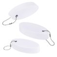 thumbnail image 1 of Uxcell 3-Pack Llavero Flotante para Navegación, Anillos de Llave Impermeables de Color Brillante para Deportes Acuáticos al Aire Libre [Blanco], 1 of 6