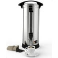 thumbnail image 1 of Cafetière Commerciale de 100 Tasses, [Infusion Rapide] [Acier Inoxydable de Qualité Alimentaire] Grande Urne à Café Parfaite pour L'Église, les Salles de Réunion, les Salons et Autres Grands Rassemblements-14 L, Argent, 1 of 9