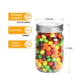 thumbnail image 4 of Frascos de vidrio Rainforce de 12 oz, paquete de 20, con tapas y etiquetas, 4 of 7